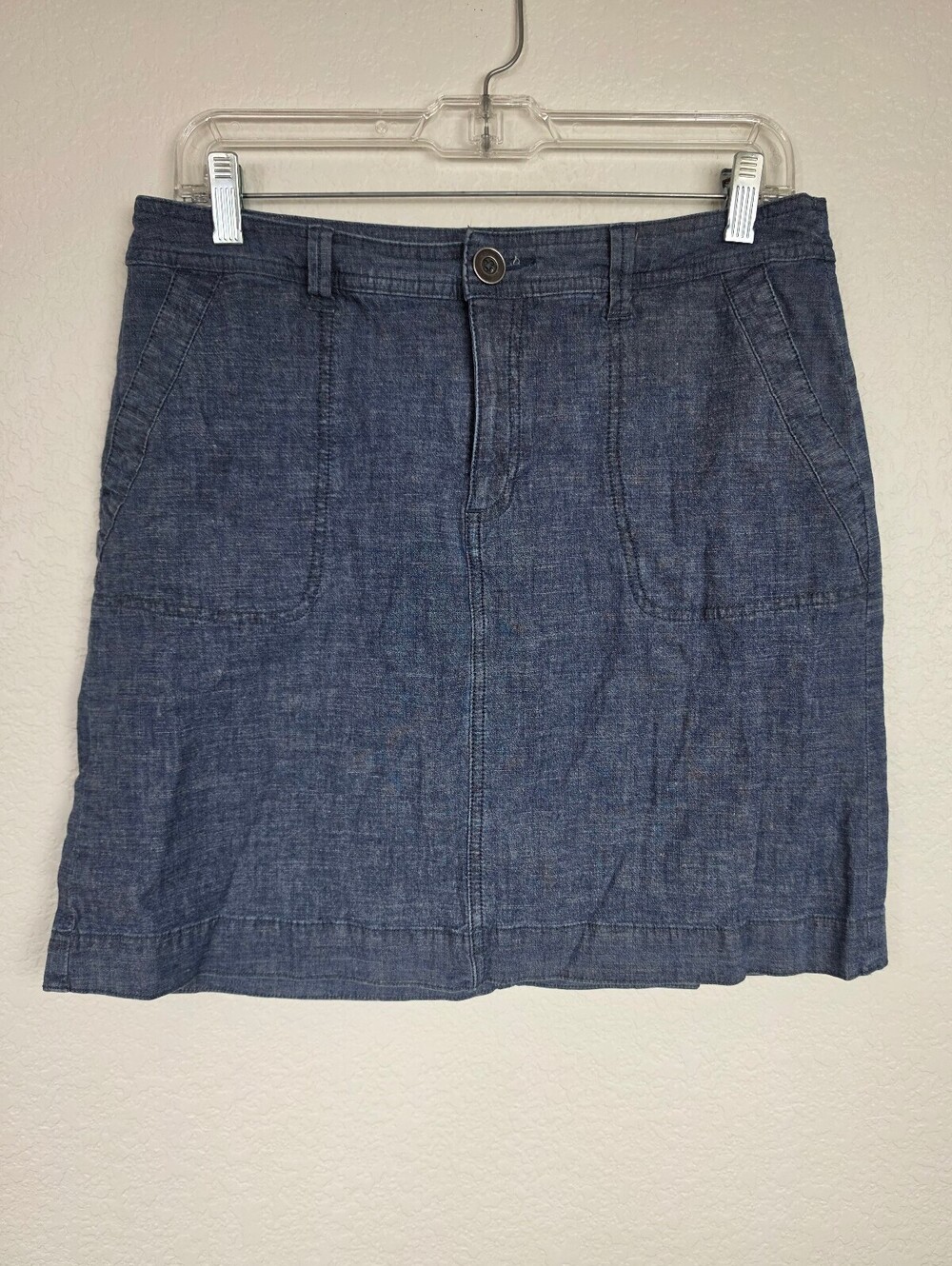 Croft & Barrow Women's Stretch Denim Skirt Size 8 Blue